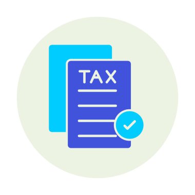 düz tasarım vektör illüstrasyon vergisi onayı