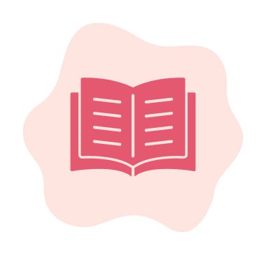 Kitap simgesi illüstrasyon vektörünü aç