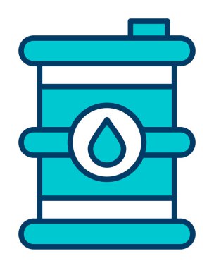 Petrol varil web simgesi, vektör çizim