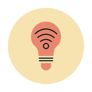 Ampul Ağı simgesi basit bir çizim. Akıllı Ampul                                                     