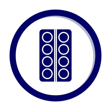 Modern İlaç simgesinin vektör illüstrasyonu                           