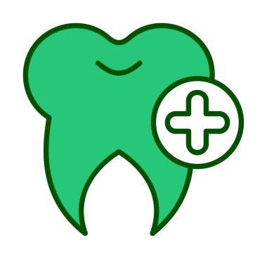  Diş simgesi, vektör çizimi  