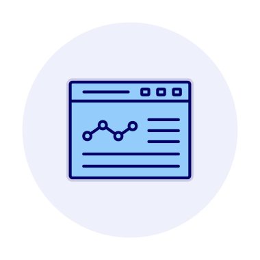 izole edilmiş grafik vektörlü iş web sitesi simgesi 