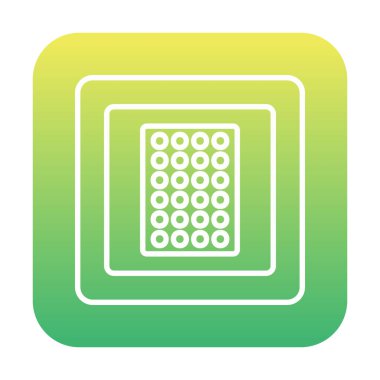 düz nikotin yaması vektör illüstrasyonu  