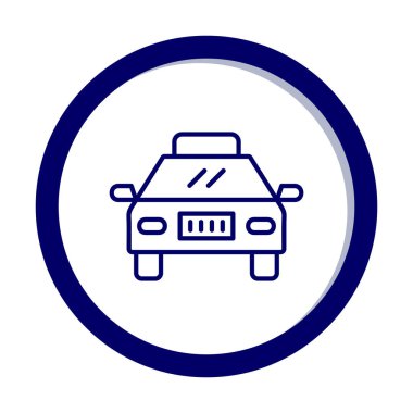 taksi simgesi vektör illüstrasyonu 