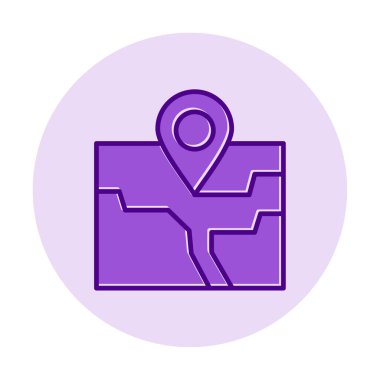 konum simgesi, vektör illüstrasyonu basit tasarım