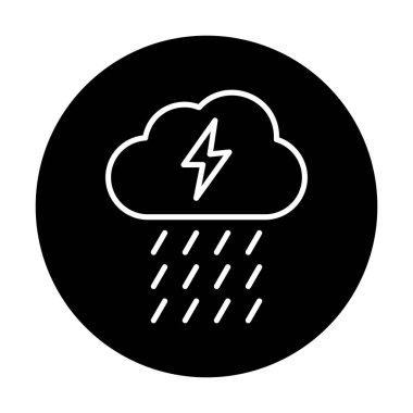 yağmur simgesi, vektör illüstrasyonu  