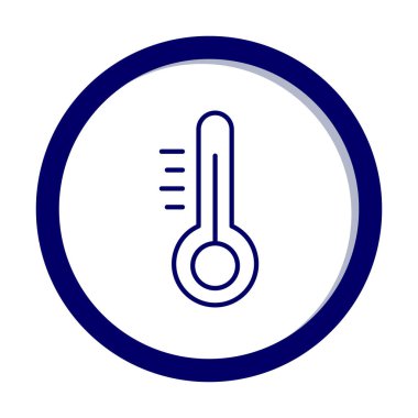 Modern termometre simgesinin vektör çizimi 