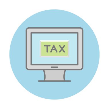 Vergi simgesi vektör illüstrasyonu