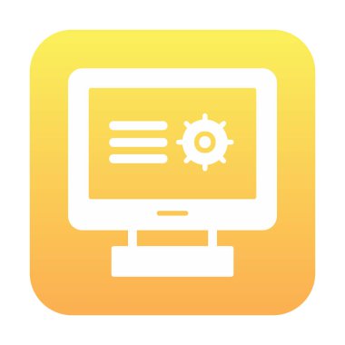 grafik, araştırma simgesi, vektör illüstrasyon tasarımı ile bilgisayar monitörü