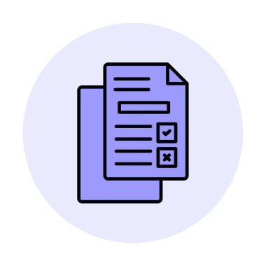 belgelerin vektör çizimi simgesi  