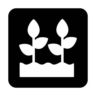 Büyüyen Bitkiler web simgesi, vektör illüstrasyonu 