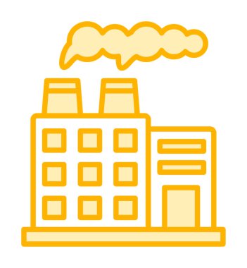 Factory icon, vector illustration simple design