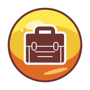 Basit düz çanta vektör illüstrasyon tasarımı