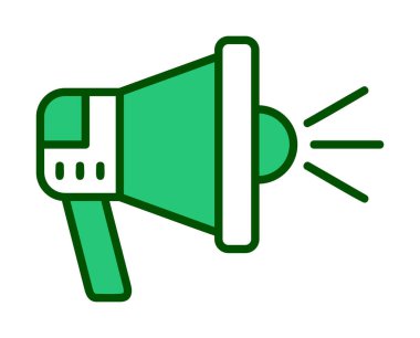 megafon simgesi, vektör illüstrasyonu