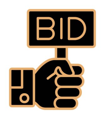 Erkekler teklif ile pankartı tutuyorlar.  