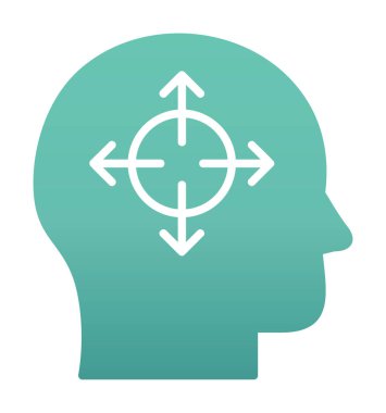 düz karar çizgisi ikon vektör çizimi  