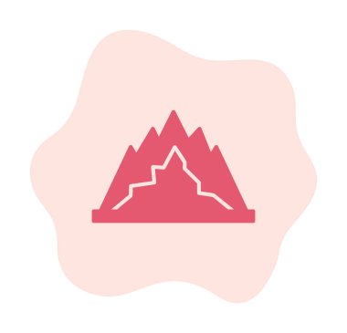 dağ ikonu vektör illüstrasyonu 