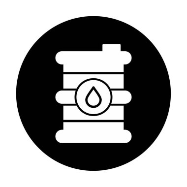 Petrol varil web simgesi, vektör çizim