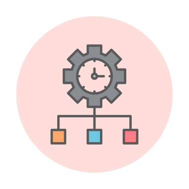 vector illustration of Time Management modern icon                       