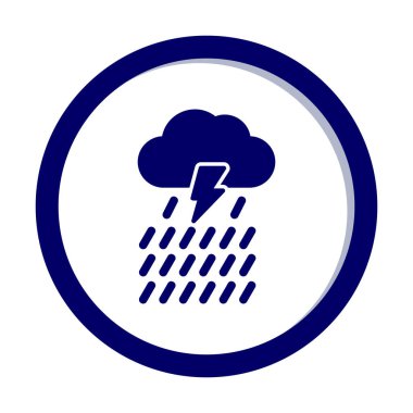 yağmur simgesi, vektör illüstrasyonu  