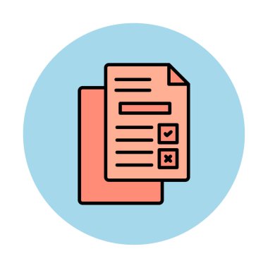 belgelerin vektör çizimi simgesi  