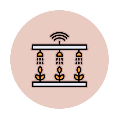 Akıllı Çiftlik. Web simgesi basit illüstrasyon 