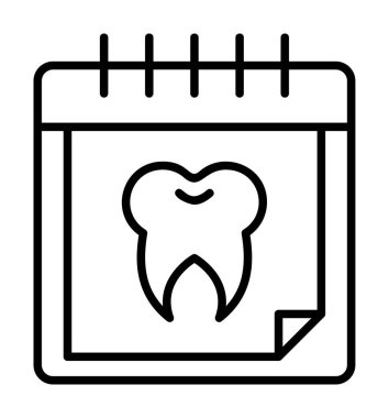 Vektör illüstrasyonundan diş atama simgesi 