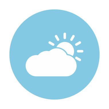 Hava durumu simgesi, vektör illüstrasyonu 