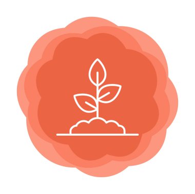 filizlenme simgesi, vektör illüstrasyonu  