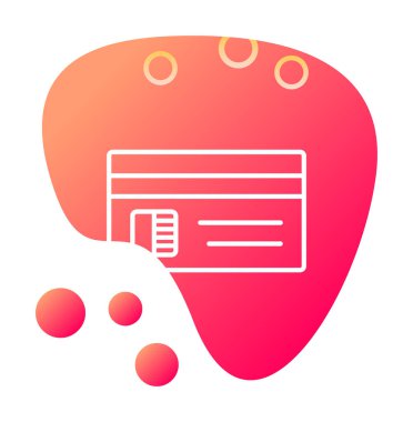 Basit kredi düz iş simgesi vektör illüstrasyonuName  