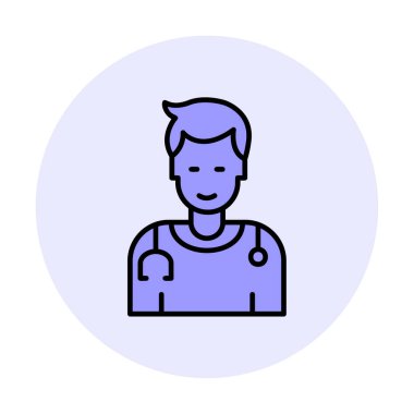 Doktor simgesinin vektör çizimi