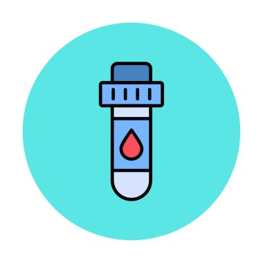Kan Test Ağı simgesi, vektör illüstrasyonu