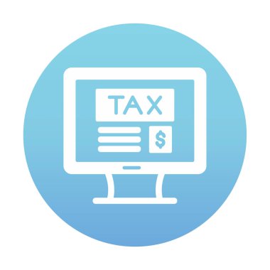 Vergi simgesi vektör illüstrasyonu