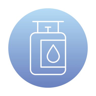 gaz tankı ikonu vektör illüstrasyonu