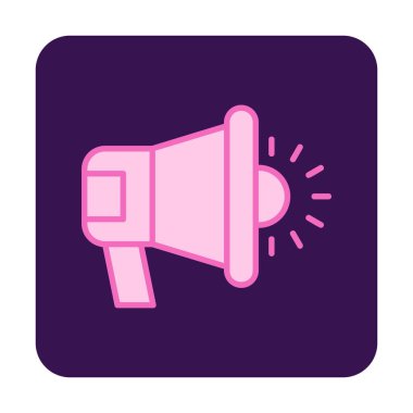 megafon simgesi, vektör illüstrasyonu