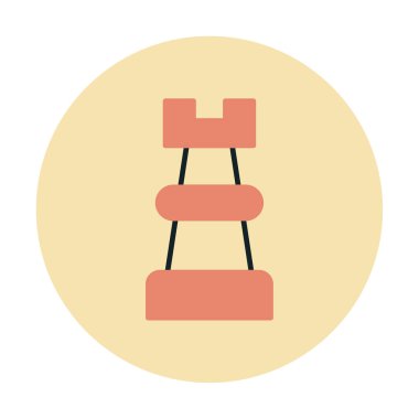 Satranç kalesi için vektör simgesi