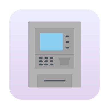 atm simge vektör illüstrasyonu 