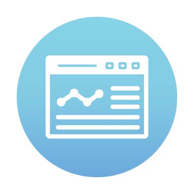 izole edilmiş grafik vektörlü iş web sitesi simgesi 
