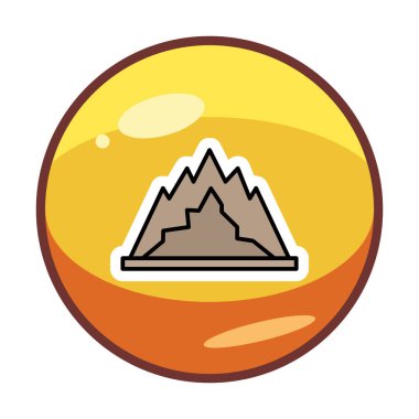 dağ ikonu vektör illüstrasyonu 
