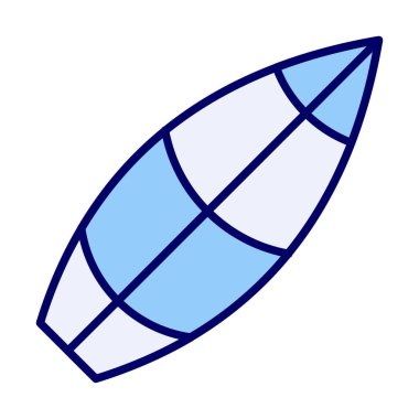 sörf tahtası vektör illüstrasyonu modern simge