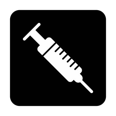 Şırınga web simgesi, vektör çizim 