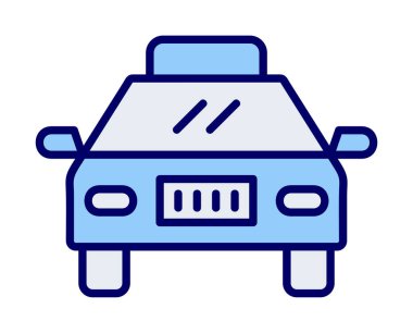 taksi simgesi vektör illüstrasyonu 