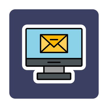 düz bilgisayar e- posta iletisi vektörü