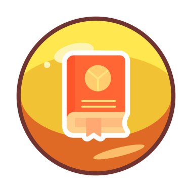 kitap simgesi, vektör illüstrasyonu basit tasarım