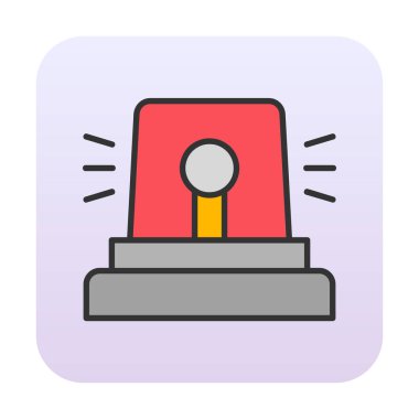 Siren simgesi, vektör çizimi 