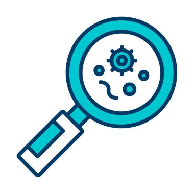 Teftiş web simgesi, vektör illüstrasyonu 