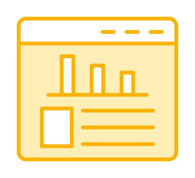 İstatistik simgesinin web vektör çizimi           