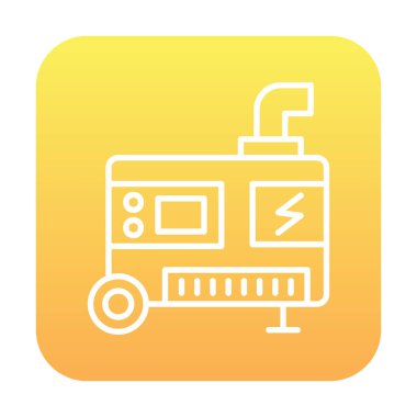 Elektrik Üretici simgesinin vektör çizimi                                        