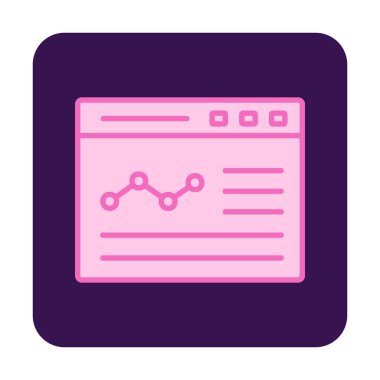 izole edilmiş grafik vektörlü iş web sitesi simgesi 